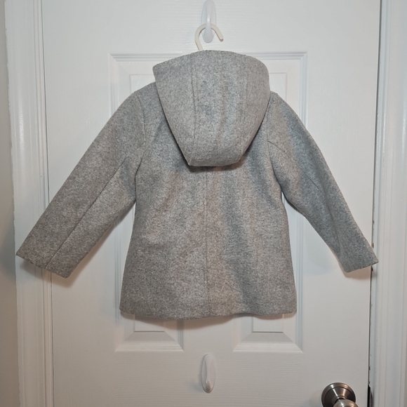 OLD NAVY GIRLS FLEECE LINED WOOL COAT SIZE 3T - Picture 6 of 8